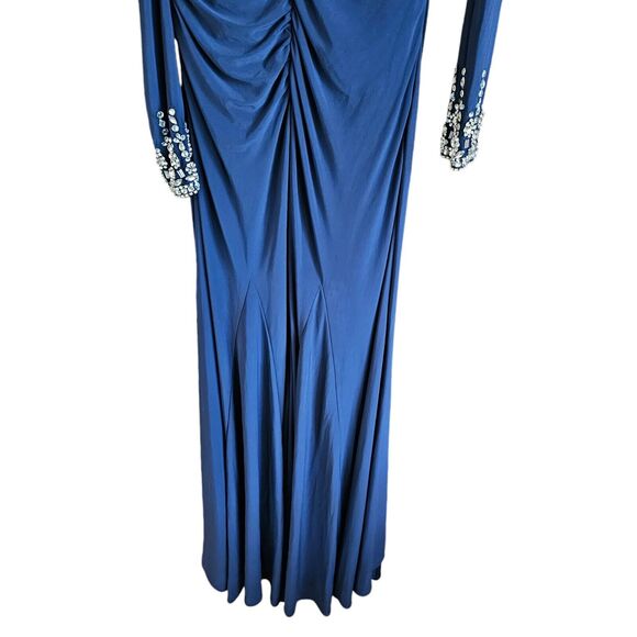 Mac Duggal Navy One-Shoulder Maxi Dress - Picture 11 of 11